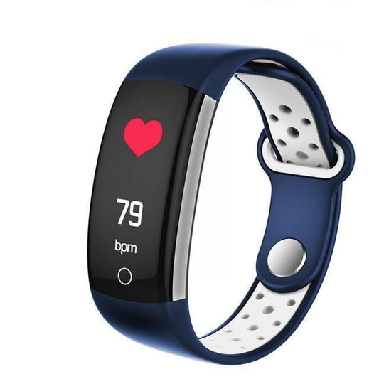 0.96 LCD Q6 Smart Band Heart Rate Monitor Fitness Bracelet IP68 Waterproof Watches Blood Pressure Oxygen Fitness Tracker